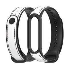 MIJOBS TPU + Leather Replacement Strap Watchband