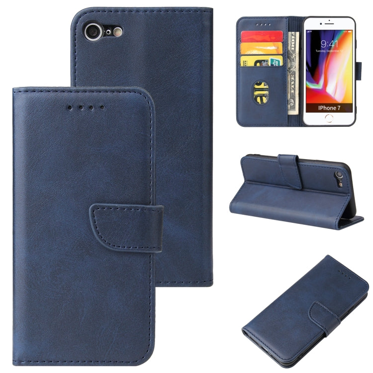 Horizontale Klapphülle aus Leder mit Schnalle und Kalbslederstruktur, mit Halterung, Kartenfächern und Geldbörse, für iPhone 8 Plus und 7 Plus, für iPhone 6 Plus und 6s Plus, für iPhone 6 und 6s Horizontale Klapphülle aus Leder mit Schnalle und Kalbslederstruktur, mit Halterung, Kartenfächern und Geldbörse, für iPhone 8 Plus und 7 Plus, für iPhone 6 Plus und 6s Plus, für iPhone 6 und 6s