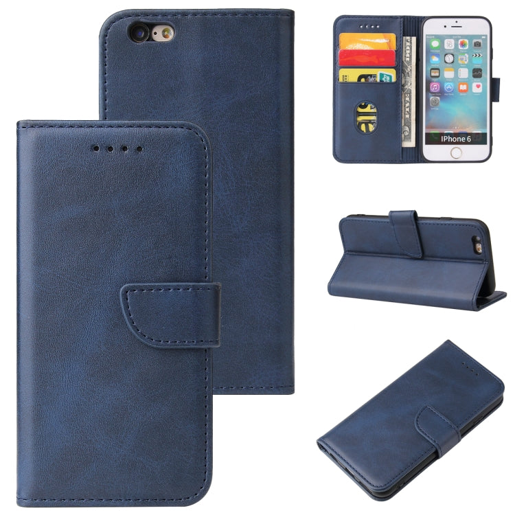 Horizontale Klapphülle aus Leder mit Schnalle und Kalbslederstruktur, mit Halterung, Kartenfächern und Geldbörse, für iPhone 8 Plus und 7 Plus, für iPhone 6 Plus und 6s Plus, für iPhone 6 und 6s Horizontale Klapphülle aus Leder mit Schnalle und Kalbslederstruktur, mit Halterung, Kartenfächern und Geldbörse, für iPhone 8 Plus und 7 Plus, für iPhone 6 Plus und 6s Plus, für iPhone 6 und 6s