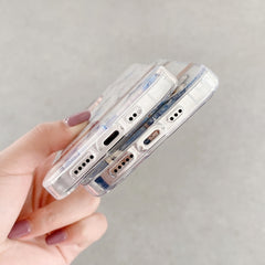 Estuche a prueba de golpes de TPU + PC con patrón de flores galvanizadas de alta translúcida, para iPhone 13 mini, para iPhone 13, para iPhone 13 Pro, para iPhone 13 Pro Max