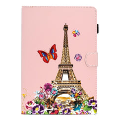 Estuche de cuero con tapa horizontal con pintura de color puro, ranuras para tarjetas, soporte, cordón y función de suspensión/activación, para iPad mini 2024/mini 6