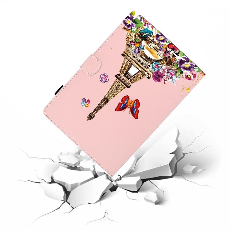Estuche de cuero con tapa horizontal con pintura de color puro, ranuras para tarjetas, soporte, cordón y función de suspensión/activación, para iPad mini 2024/mini 6 Estuche de cuero con tapa horizontal con pintura de color puro, ranuras para tarjetas, soporte, cordón y función de suspensión/activación, para iPad mini 2024/mini 6