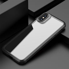 MG-Serie Carbonfaser-TPU + transparenter PC-Stoßschutz mit vier Ecken und Airbag, für iPhone X/XS, für iPhone XR, für iPhone XS Max
