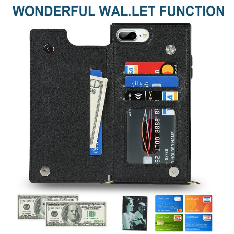 Cross-body Square Double Buckle Flip Card Bag TPU+PU Case with Card Slots & Wallet & Photo & Strap, For iPhone 8 Plus / 7 Plus, For iPhone SE 2022 / SE 2020 / 8 / 7, For iPhone 11, For iPhone 11 Pro Cross-body Square Double Buckle Flip Card Bag TPU+PU Case with Card Slots & Wallet & Photo & Strap, For iPhone 8 Plus / 7 Plus, For iPhone SE 2022 / SE 2020 / 8 / 7, For iPhone 11, For iPhone 11 Pro