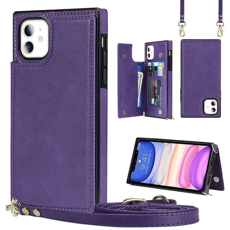 Cross-body Square Double Buckle Flip Card Bag TPU+PU Case with Card Slots & Wallet & Photo & Strap, For iPhone 8 Plus / 7 Plus, For iPhone SE 2022 / SE 2020 / 8 / 7, For iPhone 11, For iPhone 11 Pro Cross-body Square Double Buckle Flip Card Bag TPU+PU Case with Card Slots & Wallet & Photo & Strap, For iPhone 8 Plus / 7 Plus, For iPhone SE 2022 / SE 2020 / 8 / 7, For iPhone 11, For iPhone 11 Pro