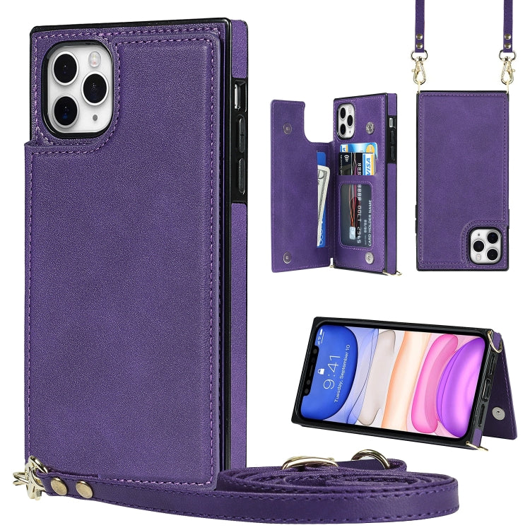 Cross-body Square Double Buckle Flip Card Bag TPU+PU Case with Card Slots & Wallet & Photo & Strap, For iPhone 8 Plus / 7 Plus, For iPhone SE 2022 / SE 2020 / 8 / 7, For iPhone 11, For iPhone 11 Pro Cross-body Square Double Buckle Flip Card Bag TPU+PU Case with Card Slots & Wallet & Photo & Strap, For iPhone 8 Plus / 7 Plus, For iPhone SE 2022 / SE 2020 / 8 / 7, For iPhone 11, For iPhone 11 Pro