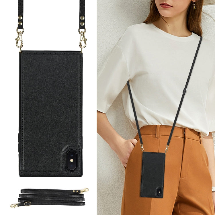 Cross-body Square Double Buckle Flip Card Bag TPU+PU Case with Card Slots & Wallet & Photo & Strap, For iPhone XS / X, For iPhone XS Max, For iPhone XR Cross-body Square Double Buckle Flip Card Bag TPU+PU Case with Card Slots & Wallet & Photo & Strap, For iPhone XS / X, For iPhone XS Max, For iPhone XR
