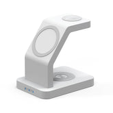 S6 3 In 1 Multi-function Magnetic Wireless Charger Stand for iPhone & iWatch & AirPods