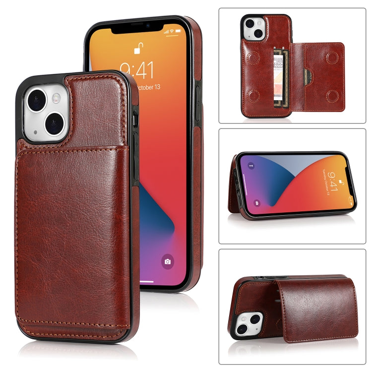 Shockproof PU + TPU Protective Case with Card Slots & Holder, For iPhone 13 mini, For iPhone 13, For iPhone 13 Pro, For iPhone 13 Pro Max Shockproof PU + TPU Protective Case with Card Slots & Holder, For iPhone 13 mini, For iPhone 13, For iPhone 13 Pro, For iPhone 13 Pro Max