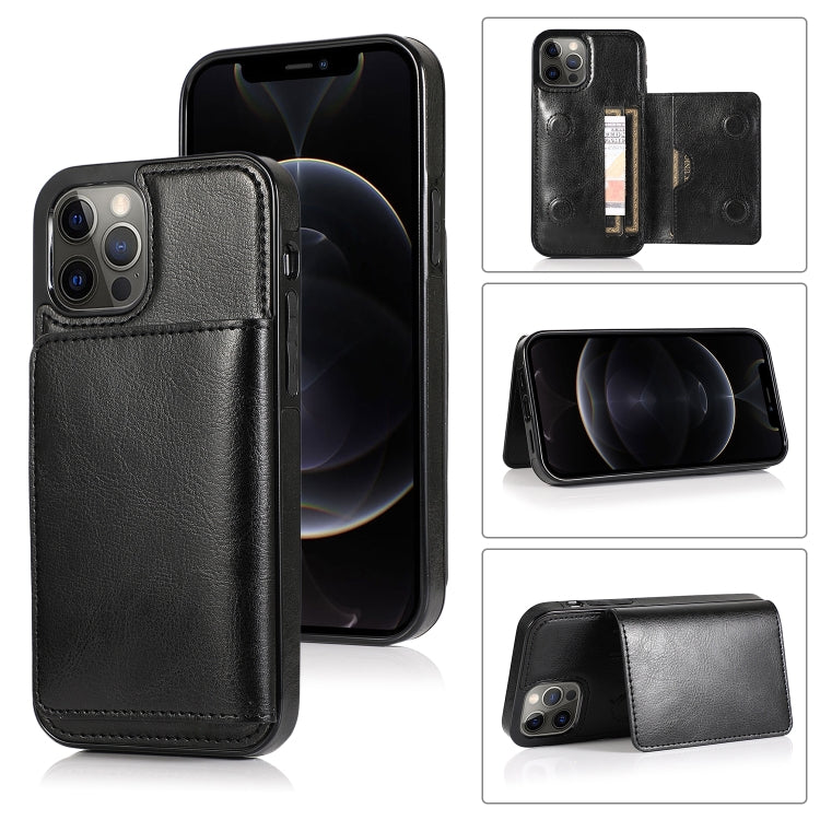 Shockproof PU + TPU Protective Case with Card Slots & Holder, For iPhone 13 mini, For iPhone 13, For iPhone 13 Pro, For iPhone 13 Pro Max Shockproof PU + TPU Protective Case with Card Slots & Holder, For iPhone 13 mini, For iPhone 13, For iPhone 13 Pro, For iPhone 13 Pro Max
