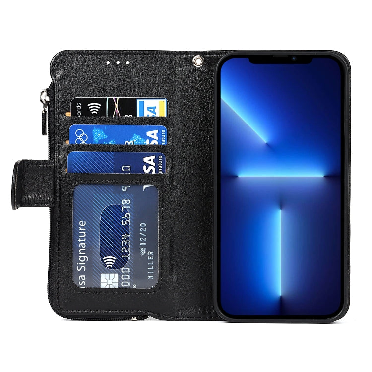 Microfiber Zipper Horizontal Flip Leather Case with Holder & Card Slots & Wallet, For iPhone 13 mini, For iPhone 13, For iPhone 13 Pro, For iPhone 13 Pro Max Microfiber Zipper Horizontal Flip Leather Case with Holder & Card Slots & Wallet, For iPhone 13 mini, For iPhone 13, For iPhone 13 Pro, For iPhone 13 Pro Max