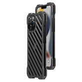 R-JUST RJ-50 Hollow Breathable Armor Metal Shockproof Protective Case, For iPhone 13, For iPhone 13 Pro, For iPhone 13 Pro Max, For iPhone 12, For iPhone 12 Pro, For iPhone 12 Pro Max