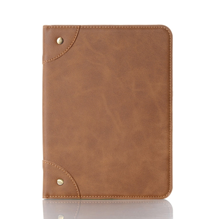 Funda de cuero estilo libro retro para tableta, para iPad mini 6 / mini 2024 Funda de cuero estilo libro retro para tableta, para iPad mini 6 / mini 2024