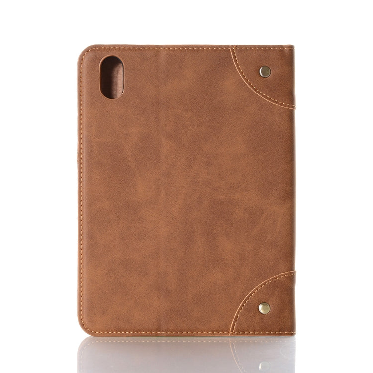 Funda de cuero estilo libro retro para tableta, para iPad mini 6 / mini 2024 Funda de cuero estilo libro retro para tableta, para iPad mini 6 / mini 2024