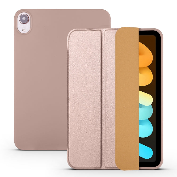 Funda de piel sintética con diseño de panal de abeja y tres compartimentos plegables para iPad mini 6/mini 2024 Funda de piel sintética con diseño de panal de abeja y tres compartimentos plegables para iPad mini 6/mini 2024