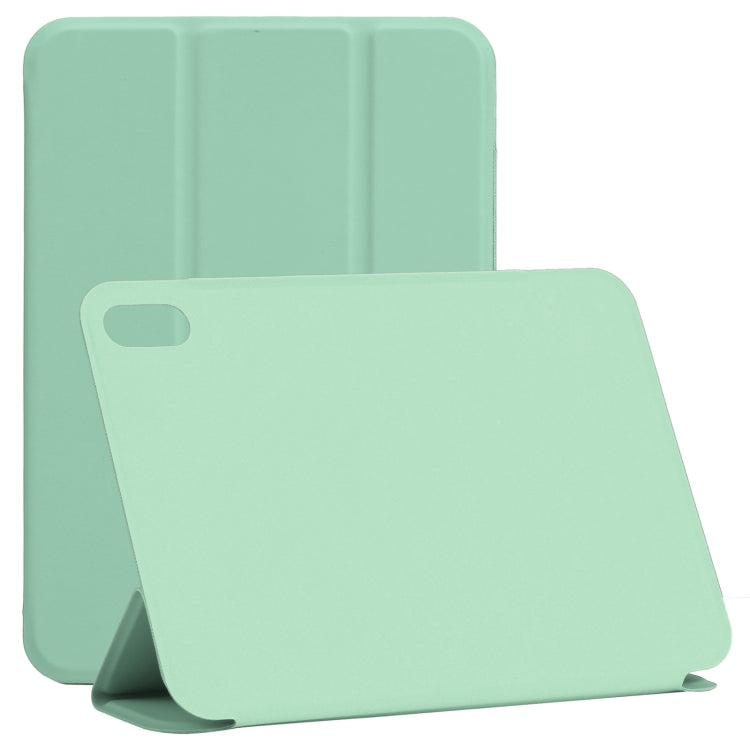 Funda de cuero PU ultrafina con tapa horizontal, doble cara, clip magnético sin hebilla, soporte plegable en tres direcciones y función de suspensión/activación, para iPad mini 2024/mini 6 Funda de cuero PU ultrafina con tapa horizontal, doble cara, clip magnético sin hebilla, soporte plegable en tres direcciones y función de suspensión/activación, para iPad mini 2024/mini 6