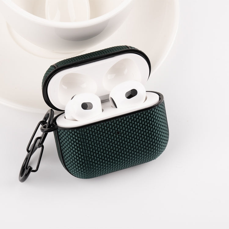 Funda protectora de nailon impermeable para auriculares inalámbricos con gancho para AirPods 3, para AirPods 3 Funda protectora de nailon impermeable para auriculares inalámbricos con gancho para AirPods 3, para AirPods 3