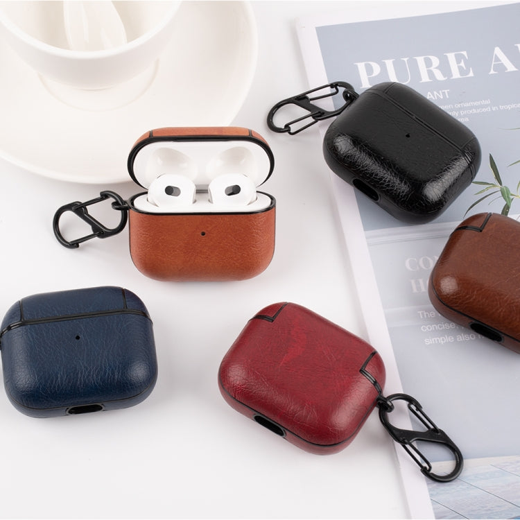 Funda protectora de cuero a prueba de golpes para auriculares inalámbricos AirPods 3, para AirPods 3 Funda protectora de cuero a prueba de golpes para auriculares inalámbricos AirPods 3, para AirPods 3