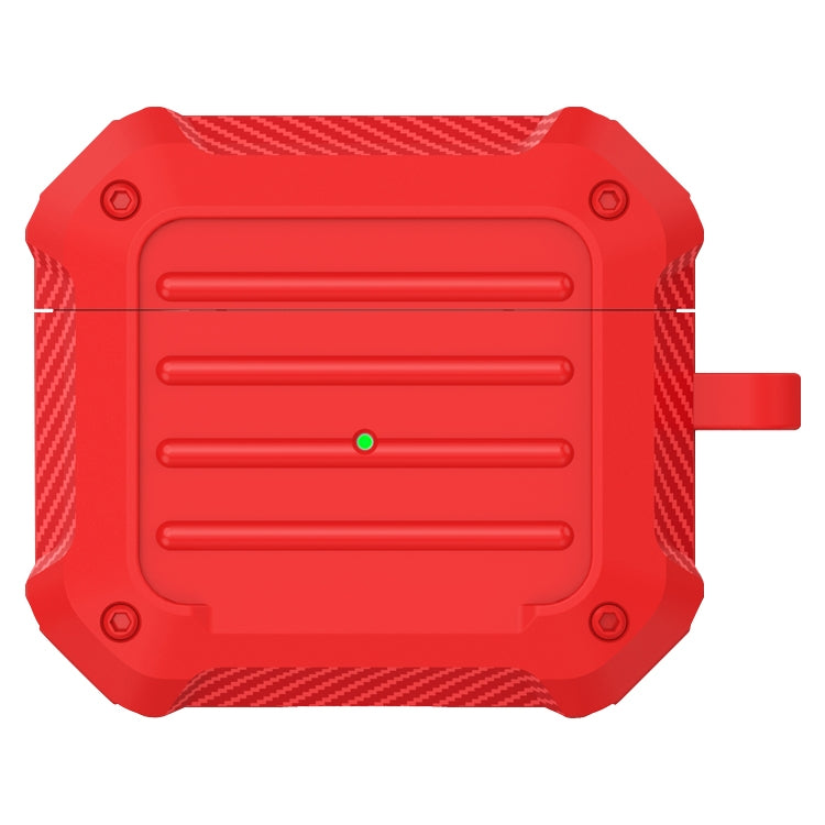 Estuche protector de TPU de fibra de carbono a prueba de golpes para auriculares inalámbricos, para AirPods 3 Estuche protector de TPU de fibra de carbono a prueba de golpes para auriculares inalámbricos, para AirPods 3