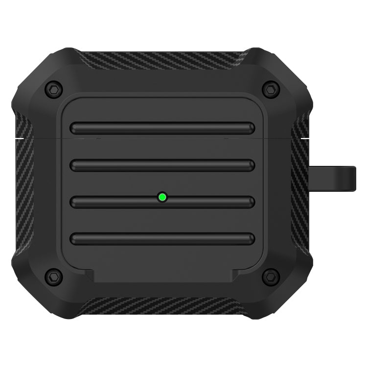 Estuche protector de TPU de fibra de carbono a prueba de golpes para auriculares inalámbricos, para AirPods 3 Estuche protector de TPU de fibra de carbono a prueba de golpes para auriculares inalámbricos, para AirPods 3