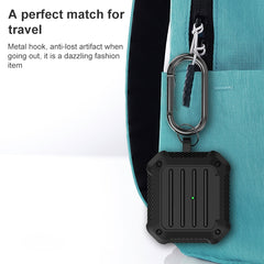 Estuche protector de TPU de fibra de carbono a prueba de golpes para auriculares inalámbricos, para AirPods 3