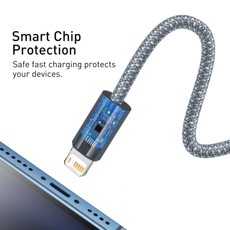 Baseus CALD000402 Dynamic Series 2.4A USB to 8 Pin Fast Charging Data Cable, 2m Baseus CALD000402 Dynamic Series 2.4A USB to 8 Pin Fast Charging Data Cable, 2m