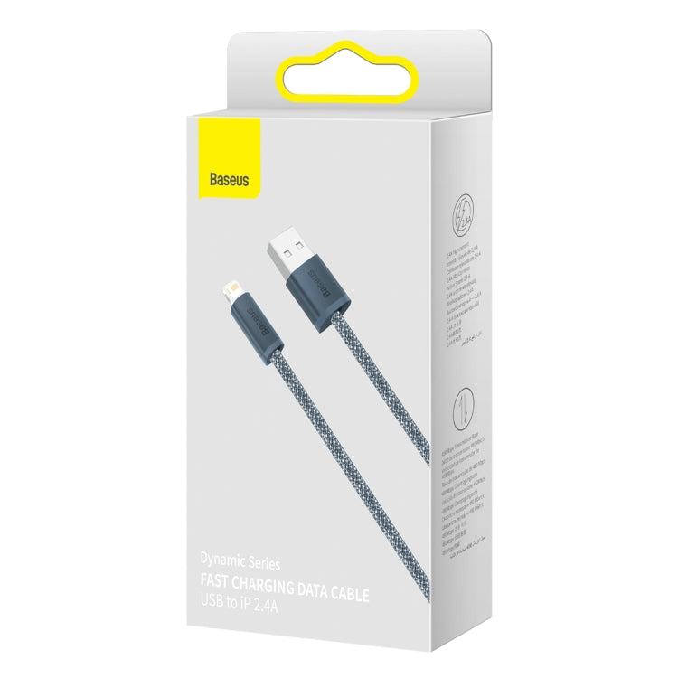 Baseus CALD000402 Dynamic Series 2.4A USB to 8 Pin Fast Charging Data Cable, 2m Baseus CALD000402 Dynamic Series 2.4A USB to 8 Pin Fast Charging Data Cable, 2m