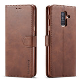 LC.IMEEKE Calf Texture Horizontal Flip Leather Case, with Holder & Card Slots & Wallet, For Galaxy A6 Plus (2018)
