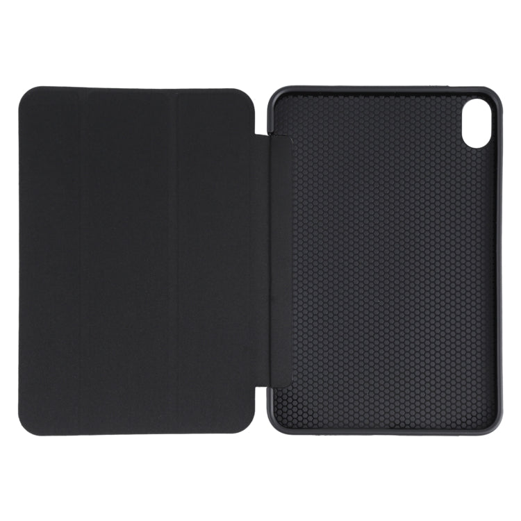 GEBEI Stoßfeste horizontale Flip-Tablet-Lederhülle mit dreifach klappbarem Halter, für iPad mini 2024 / mini 6 GEBEI Stoßfeste horizontale Flip-Tablet-Lederhülle mit dreifach klappbarem Halter, für iPad mini 2024 / mini 6