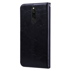 Business Style Oil Wax Texture Horizontal Flip Leather Case, with Holder & Card Slots & Wallet