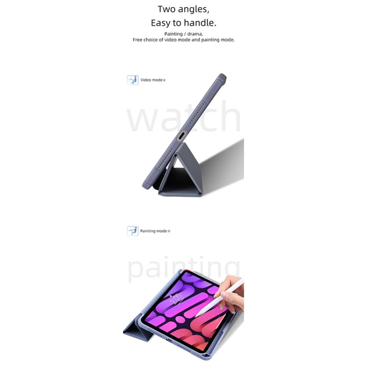 Funda de cuero con tapa horizontal para tableta de la serie Mutural Pinyue con soporte, ranura para lápiz y función de suspensión/activación, para iPad mini 6/mini 2024 Funda de cuero con tapa horizontal para tableta de la serie Mutural Pinyue con soporte, ranura para lápiz y función de suspensión/activación, para iPad mini 6/mini 2024