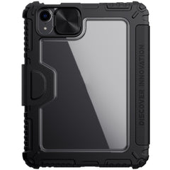 NILLKIN Bumper Pro - Funda de cuero con tapa horizontal para tableta con ranura para bolígrafo y soporte y función de suspensión/activación, para iPad mini 6/mini 2024