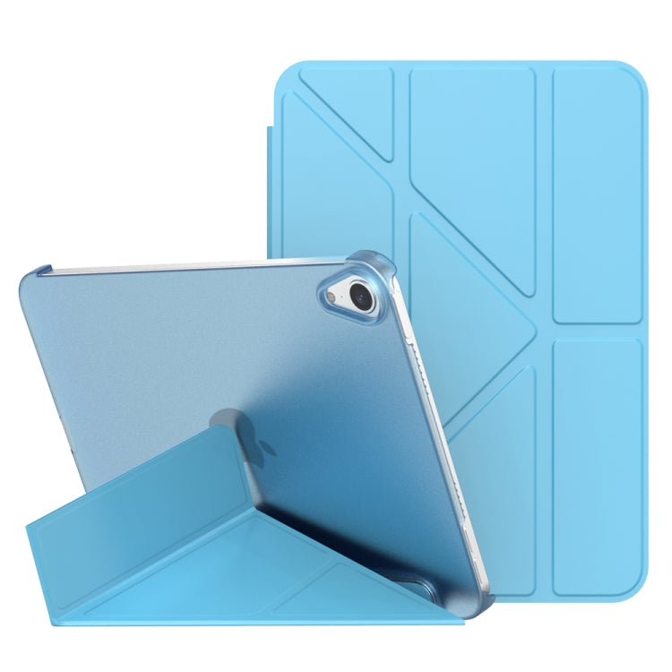 Funda de cuero para tableta deformable de PC translúcida mate de doble cara con soporte y función de suspensión/activación, para iPad mini 2024 / mini 6 Funda de cuero para tableta deformable de PC translúcida mate de doble cara con soporte y función de suspensión/activación, para iPad mini 2024 / mini 6