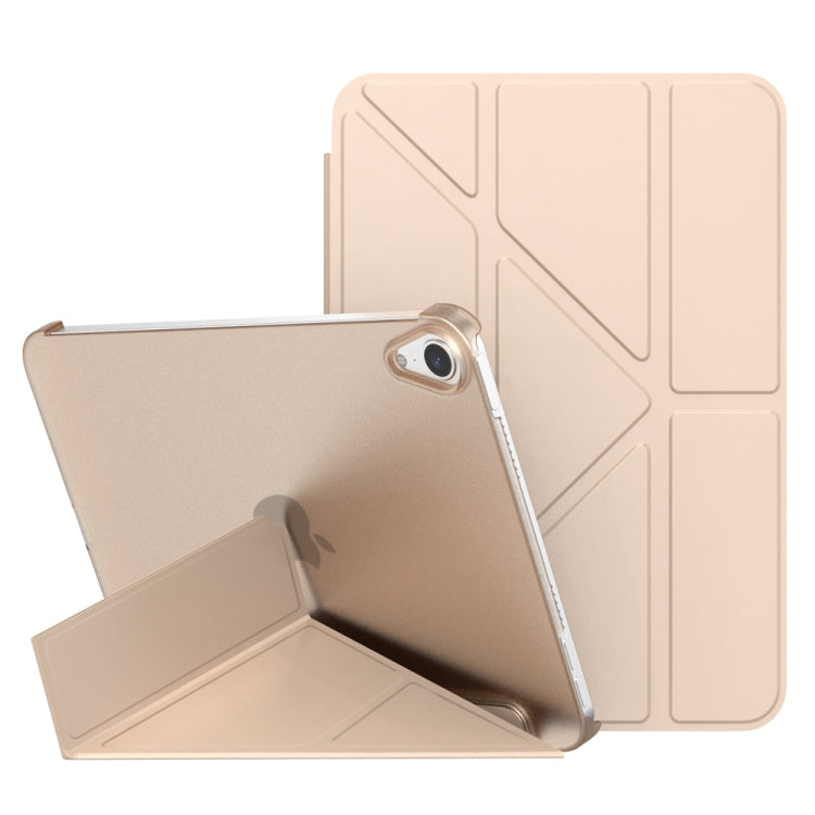 Funda de cuero para tableta deformable de PC translúcida mate de doble cara con soporte y función de suspensión/activación, para iPad mini 2024 / mini 6 Funda de cuero para tableta deformable de PC translúcida mate de doble cara con soporte y función de suspensión/activación, para iPad mini 2024 / mini 6