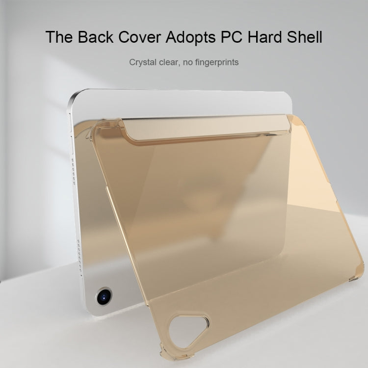 Funda de cuero translúcida mate de doble cara para tableta con soporte plegable en 3 direcciones y función de suspensión/activación, para iPad mini 2024/mini 6 Funda de cuero translúcida mate de doble cara para tableta con soporte plegable en 3 direcciones y función de suspensión/activación, para iPad mini 2024/mini 6