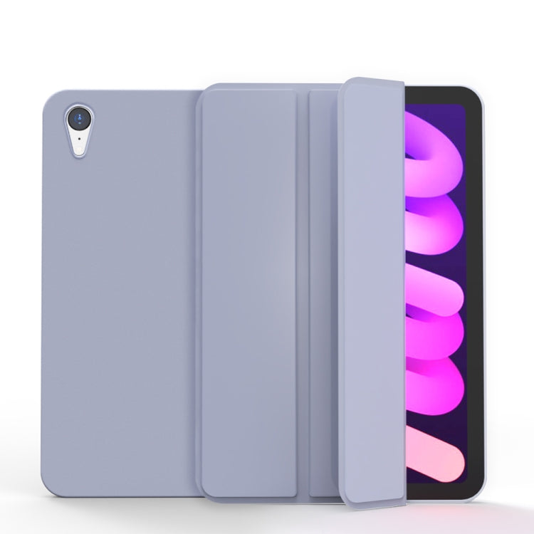Funda de piel sintética mate de doble cara para tableta con soporte plegable en 3 direcciones y función de suspensión/activación, para iPad mini 2024/mini 6 Funda de piel sintética mate de doble cara para tableta con soporte plegable en 3 direcciones y función de suspensión/activación, para iPad mini 2024/mini 6