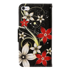 Estuche de cuero PU con tapa horizontal con dibujo en color 3D, ranuras para tarjetas y billetera, para iPhone 6/6s