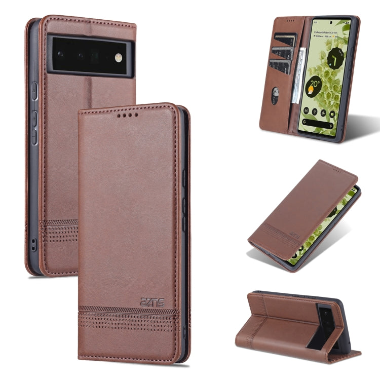 AZNS Magnetic Calf Texture Horizontal Flip Phone Leather Case, For Google Pixel 6, For Google Pixel 6 Pro, For Xiaomi Mi 11T / 11T Pro AZNS Magnetic Calf Texture Horizontal Flip Phone Leather Case, For Google Pixel 6, For Google Pixel 6 Pro, For Xiaomi Mi 11T / 11T Pro