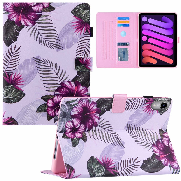 Funda de cuero con tapa horizontal y textura de seda para tableta, con soporte, ranura para tarjetas y función de suspensión/activación, para iPad mini 2024/mini 6 Funda de cuero con tapa horizontal y textura de seda para tableta, con soporte, ranura para tarjetas y función de suspensión/activación, para iPad mini 2024/mini 6