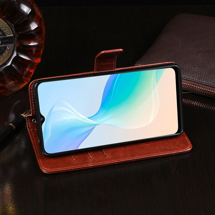 idewei Crazy Horse Texture Leather Phone Case with Holder & Card Slots & Wallet, For vivo Y33s, For Xiaomi Mi 11T idewei Crazy Horse Texture Leather Phone Case with Holder & Card Slots & Wallet, For vivo Y33s, For Xiaomi Mi 11T
