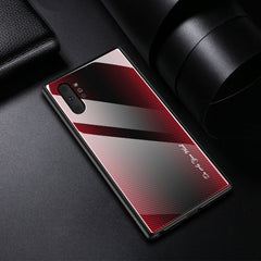 Texture Gradient Glass Protective Case, For Galaxy Note 10 Pro, For Galaxy S10, For iPhone SE 2022 / SE 2020 / 8 / 7, For iPhone XS Max