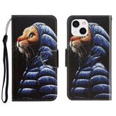 3D Colored Drawing Horizontal Flip Leather Phone Case, For iPhone 13