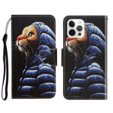 3D Colored Drawing Horizontal Flip Leather Phone Case, For iPhone 13 Pro