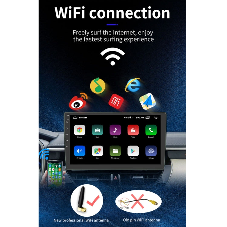 S-9090 9 inch HD Screen Car Android Player GPS Navigation Bluetooth Touch Radio, Support Mirror Link & FM & WIFI & Steering Wheel Control S-9090 9 inch HD Screen Car Android Player GPS Navigation Bluetooth Touch Radio, Support Mirror Link & FM & WIFI & Steering Wheel Control