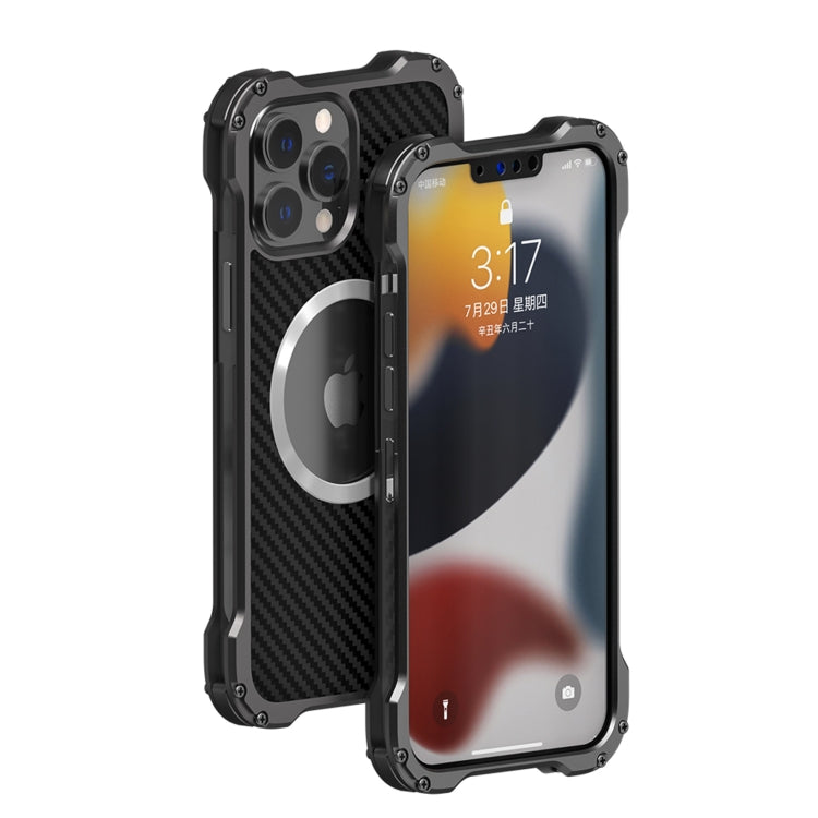 R-JUST RJ51 - Funda protectora de metal hueca a prueba de golpes para iPhone 12/12 Pro, iPhone 12 Pro Max R-JUST RJ51 - Funda protectora de metal hueca a prueba de golpes para iPhone 12/12 Pro, iPhone 12 Pro Max