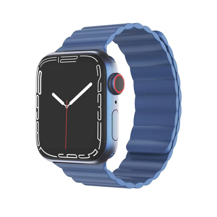Mutural Liquid Silicone Magnetic Strap Watchband For Apple Watch Series, 7 41mm / 6&SE&5&4 40mm / 3&2&1 38mm, 7 45mm / 6&SE&5&4 44mm / 3&2&1 42mm Mutural Liquid Silicone Magnetic Strap Watchband For Apple Watch Series, 7 41mm / 6&SE&5&4 40mm / 3&2&1 38mm, 7 45mm / 6&SE&5&4 44mm / 3&2&1 42mm