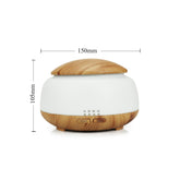 Wood Grain Humidifier Air Purifier Ultrasonic Atomization Household Aromatherapy Machine with Colorful LED Light, AU Plug, EU Plug, UK Plug, US Plug