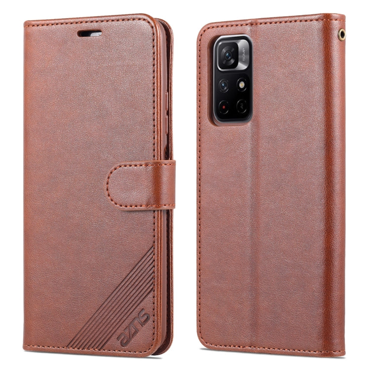 AZNS Sheepskin Texture Horizontal Flip Leather Phone Case with Holder & Card Slots & Wallet, For Xiaomi Redmi Note 11 / Poco M4 Pro 5G AZNS Sheepskin Texture Horizontal Flip Leather Phone Case with Holder & Card Slots & Wallet, For Xiaomi Redmi Note 11 / Poco M4 Pro 5G