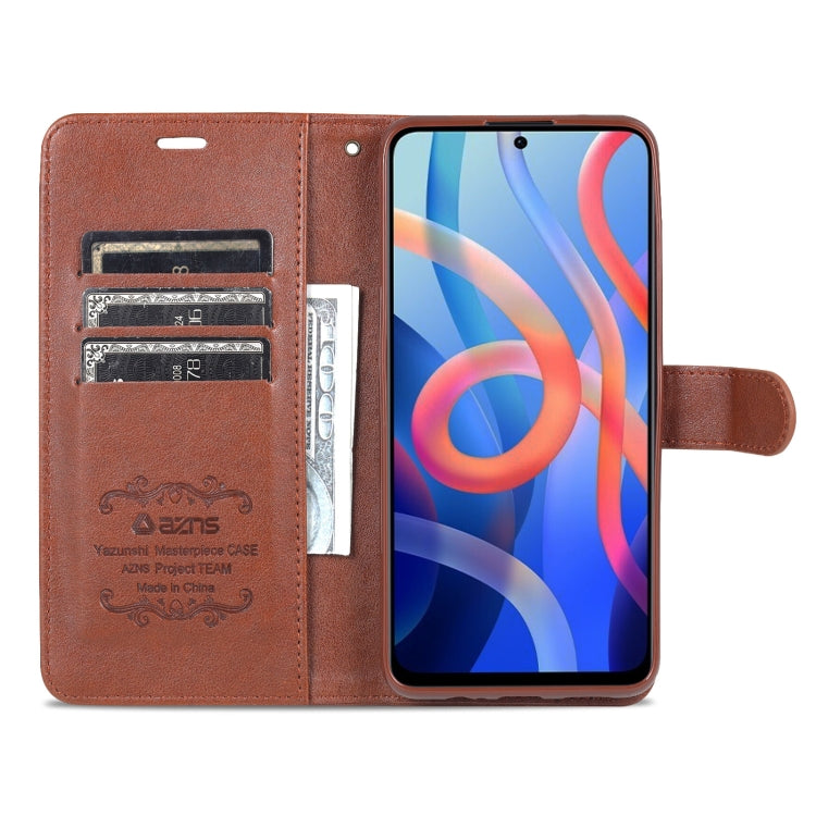 AZNS Sheepskin Texture Horizontal Flip Leather Phone Case with Holder & Card Slots & Wallet, For Xiaomi Redmi Note 11 / Poco M4 Pro 5G AZNS Sheepskin Texture Horizontal Flip Leather Phone Case with Holder & Card Slots & Wallet, For Xiaomi Redmi Note 11 / Poco M4 Pro 5G