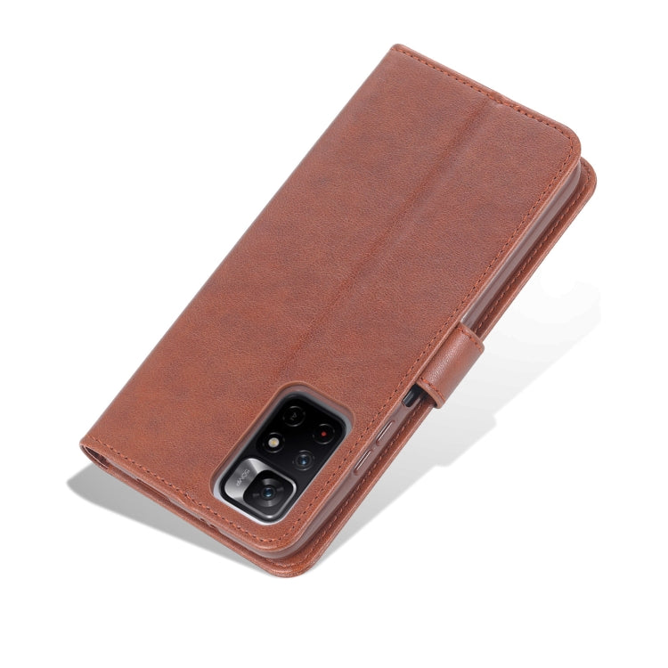 AZNS Sheepskin Texture Horizontal Flip Leather Phone Case with Holder & Card Slots & Wallet, For Xiaomi Redmi Note 11 / Poco M4 Pro 5G AZNS Sheepskin Texture Horizontal Flip Leather Phone Case with Holder & Card Slots & Wallet, For Xiaomi Redmi Note 11 / Poco M4 Pro 5G